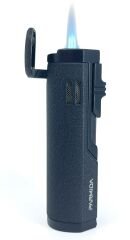 Parmida Üç Torch Jet Alev Puro Çakmağı - Siyah