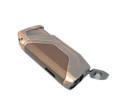 Parmida Çift Torch Jet Alev Puro Çakmağı - Kahve/Bronz