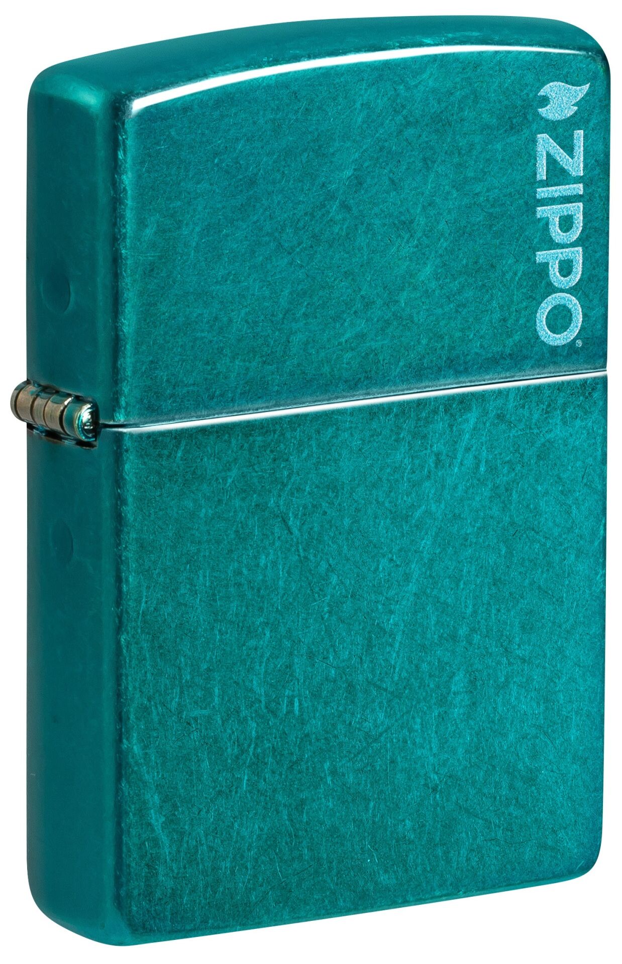 Zippo Candy Teal Matte Logo Dizayn Çakmak