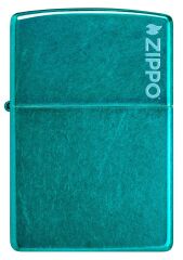 Zippo Candy Teal Matte Logo Dizayn Çakmak