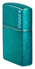 Zippo Candy Teal Matte Logo Dizayn Çakmak