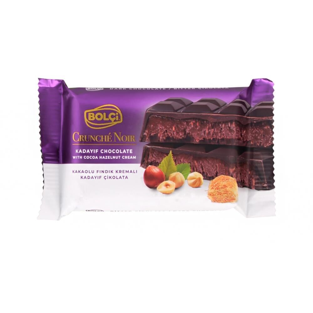 Bolçi Kakaolu Fındık Kremalı Bitter Kadayıf Çikolata 65g