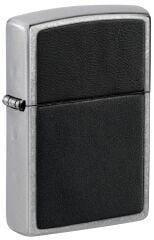 Zippo Black Leather Emblem Dizayn Çakmak