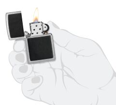 Zippo Black Leather Emblem Dizayn Çakmak