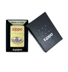 Zippo Rusty Gold USA Logo Dizayn Çakmak