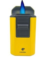 Cohiba Dört Torch Jet Alev Masa Tipi Puro Çakmağı - Sarı