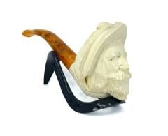 Lületaşı Pipo Doğal Lületaşı El Yapımı Özel Kutulu - Soylu Gravür İşleme