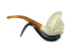 Lületaşı Pipo Doğal Lületaşı El Yapımı Özel Kutulu - Soylu Gravür İşleme