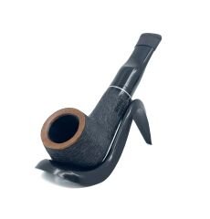 Pipsan İşlemeli El Yapımı Gül Kökü (Briar) Mini Pipo 9mm Filtreli - Model No:1