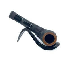 Pipsan İşlemeli El Yapımı Gül Kökü (Briar) Mini Pipo 9mm Filtreli - Model No:1