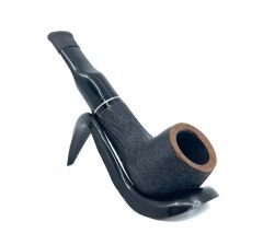 Pipsan İşlemeli El Yapımı Gül Kökü (Briar) Mini Pipo 9mm Filtreli - Model No:1