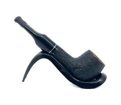 Pipsan İşlemeli El Yapımı Gül Kökü (Briar) Mini Pipo 9mm Filtreli - Model No:1