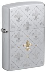 Zippo Fleur-De-Lys Pattern Dizayn Çakmak