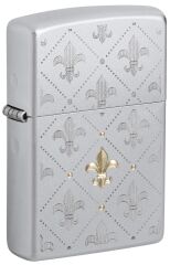 Zippo Fleur-De-Lys Pattern Dizayn Çakmak