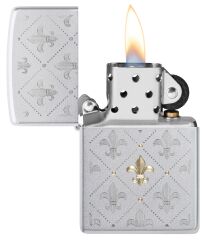 Zippo Fleur-De-Lys Pattern Dizayn Çakmak