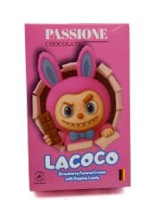 Passion Lacoco Patlayan Şekerli Çilek Kremalı Sütlü Çikolata 100 g