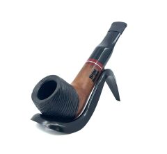 Pipsan İşlemeli El Yapımı Gül Kökü (Briar) Mini Pipo 9mm Filtreli - Model No: 2