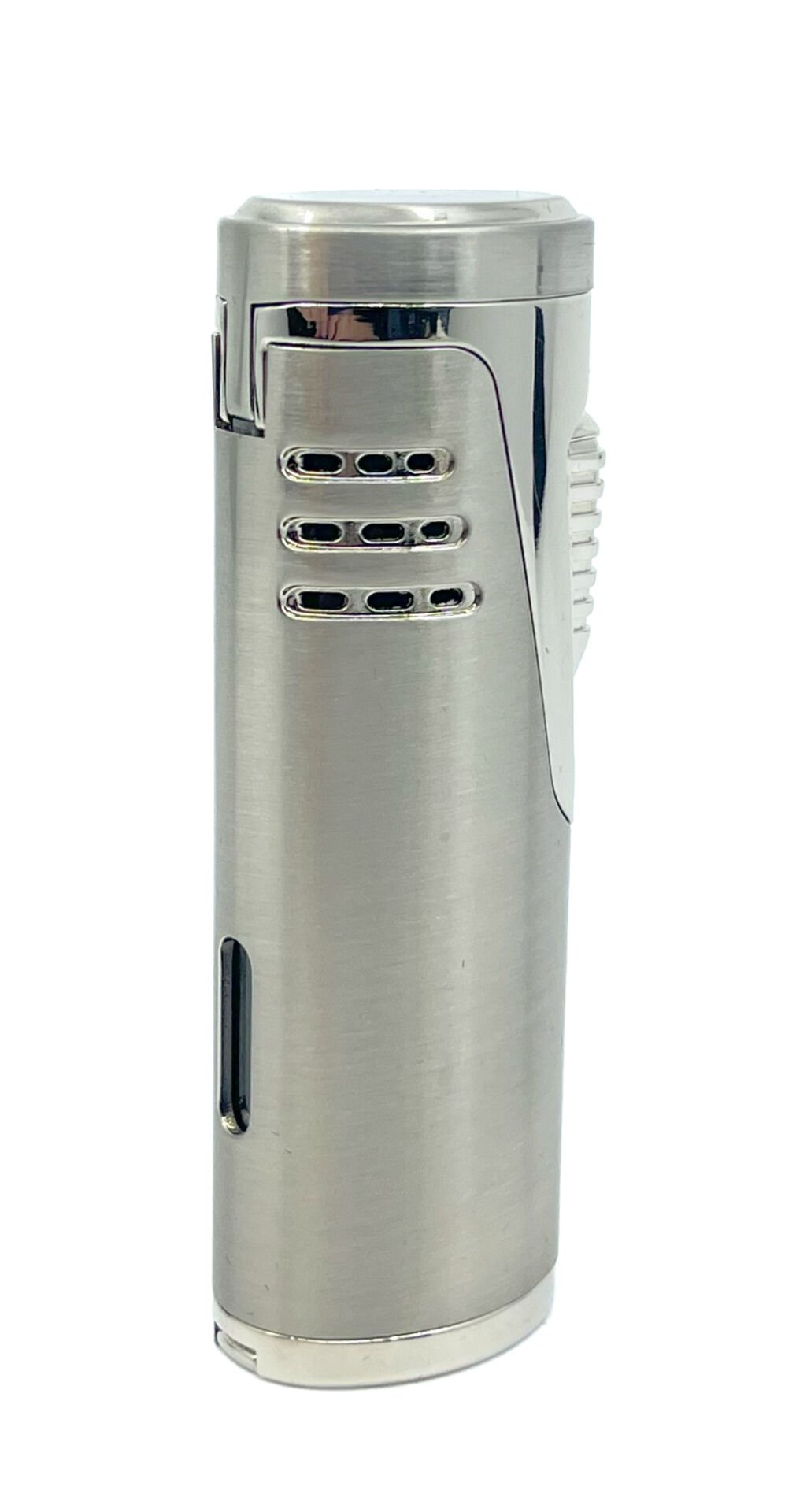 Parmida Çift Torch Puro Çakmağı - Krom Rengi