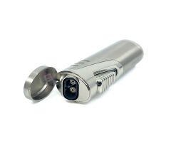 Parmida Çift Torch Puro Çakmağı - Krom Rengi