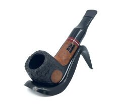 Pipsan İşlemeli El Yapımı Gül Kökü (Briar) Mini Pipo 9mm Filtreli - Model No: 3