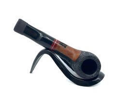 Pipsan İşlemeli El Yapımı Gül Kökü (Briar) Mini Pipo 9mm Filtreli - Model No: 3