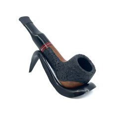 Pipsan İşlemeli El Yapımı Gül Kökü (Briar) Mini Pipo 9mm Filtreli - Model No: 3