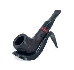Pipsan İşlemeli El Yapımı Gül Kökü (Briar) Mini Pipo 9mm Filtreli - Model No: 4