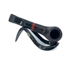 Pipsan İşlemeli El Yapımı Gül Kökü (Briar) Mini Pipo 9mm Filtreli - Model No: 4