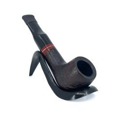 Pipsan İşlemeli El Yapımı Gül Kökü (Briar) Mini Pipo 9mm Filtreli - Model No: 4