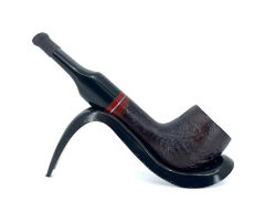 Pipsan İşlemeli El Yapımı Gül Kökü (Briar) Mini Pipo 9mm Filtreli - Model No: 4