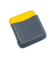 Parmida Toscanello Deri Puro Kılıfı/Seyahat Humidoru - Sarı/Siyah
