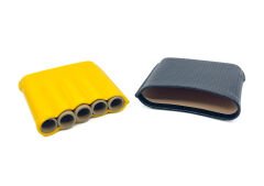 Parmida Toscanello Deri Puro Kılıfı/Seyahat Humidoru - Sarı/Siyah