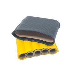 Parmida Toscanello Deri Puro Kılıfı/Seyahat Humidoru - Sarı/Siyah