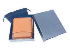 Parmida Toscanello Deri Puro Kılıfı/Seyahat Humidoru - Taba