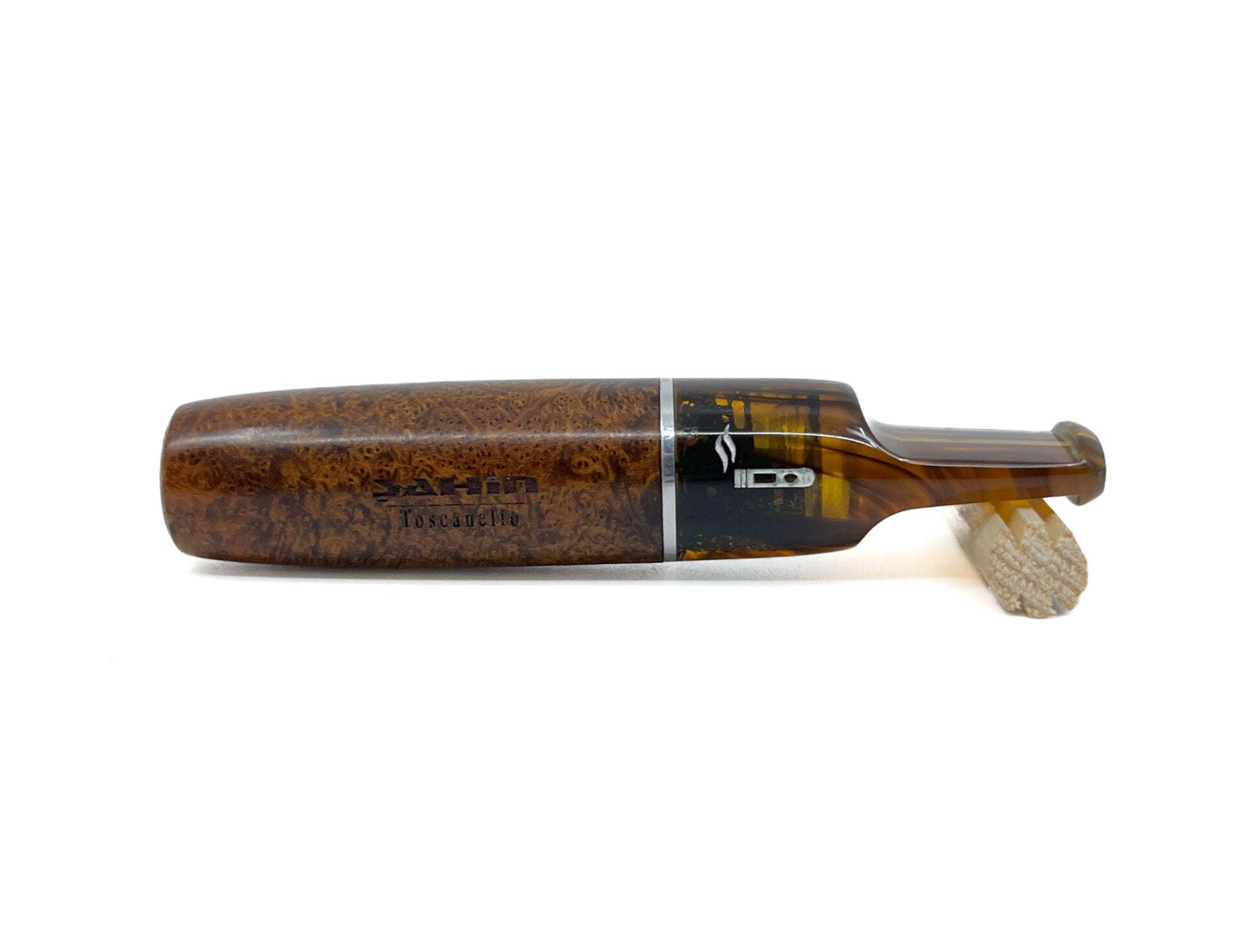 Şahin 9 mm Filtreli Toscanello-Backwoods Gül Kökü (Briar) Puro Ağızlığı - 2609