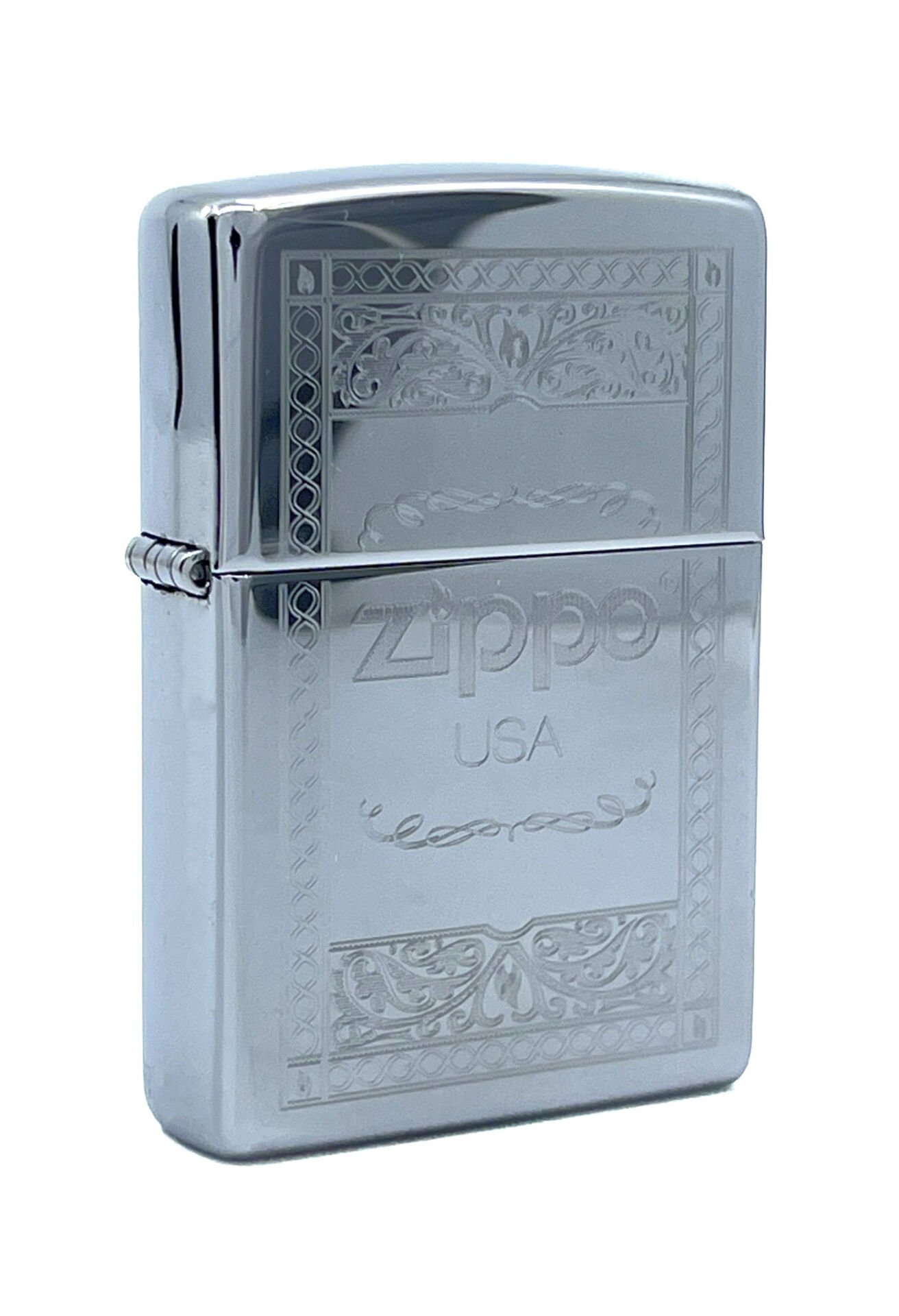 Zippo Silver Lining Frame Dizayn Çakmak