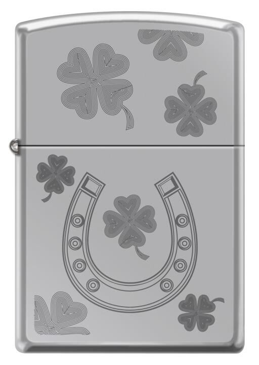 Zippo Horseshoe Clovers Design Çakmak