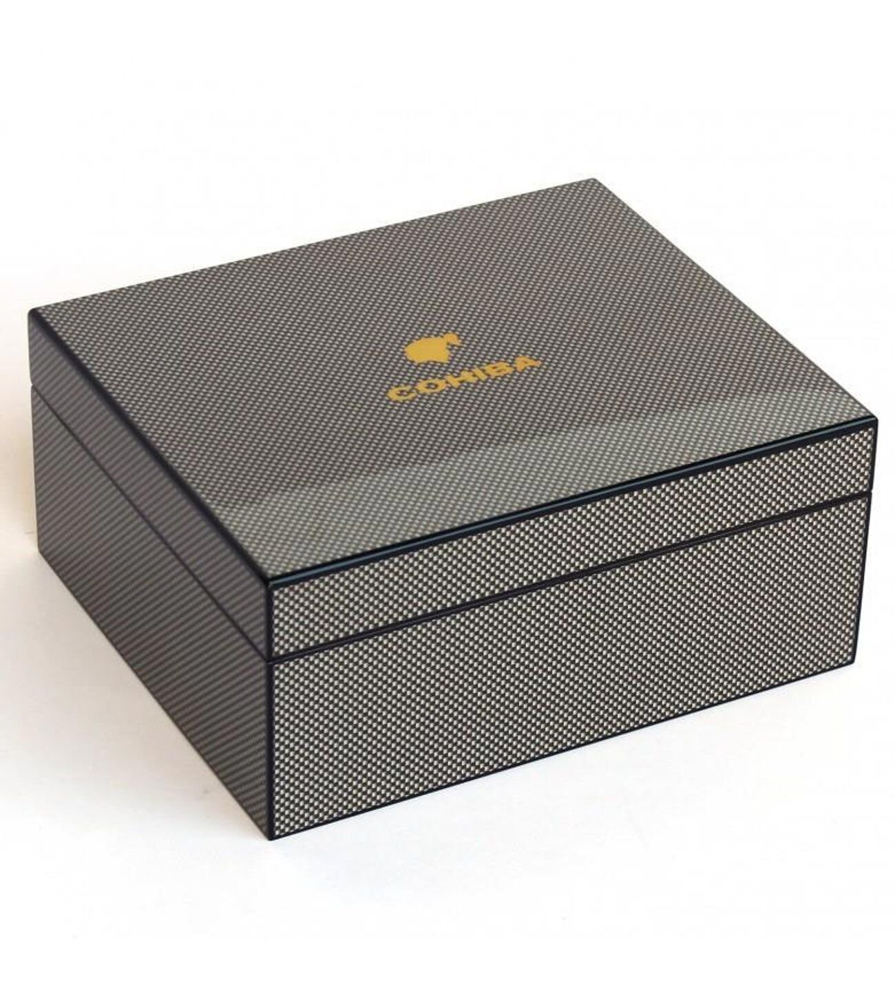 Cohiba Puro Setli Humidor/Puro Saklama Kutusu - Karbon Desen
