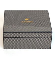 Cohiba Puro Setli Humidor/Puro Saklama Kutusu - Karbon Desen