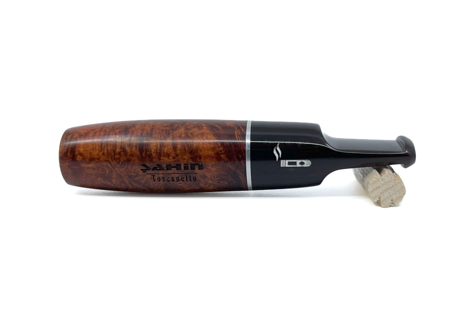 Şahin 9 mm Filtreli Toscanello-Backwoods Gül Kökü (Briar) Puro Ağızlığı - 2611