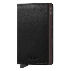 Secrid Slimwallet Matte Cüzdan, Siyah-Kahverengi