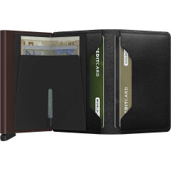 Secrid Slimwallet Matte Cüzdan, Siyah-Kahverengi