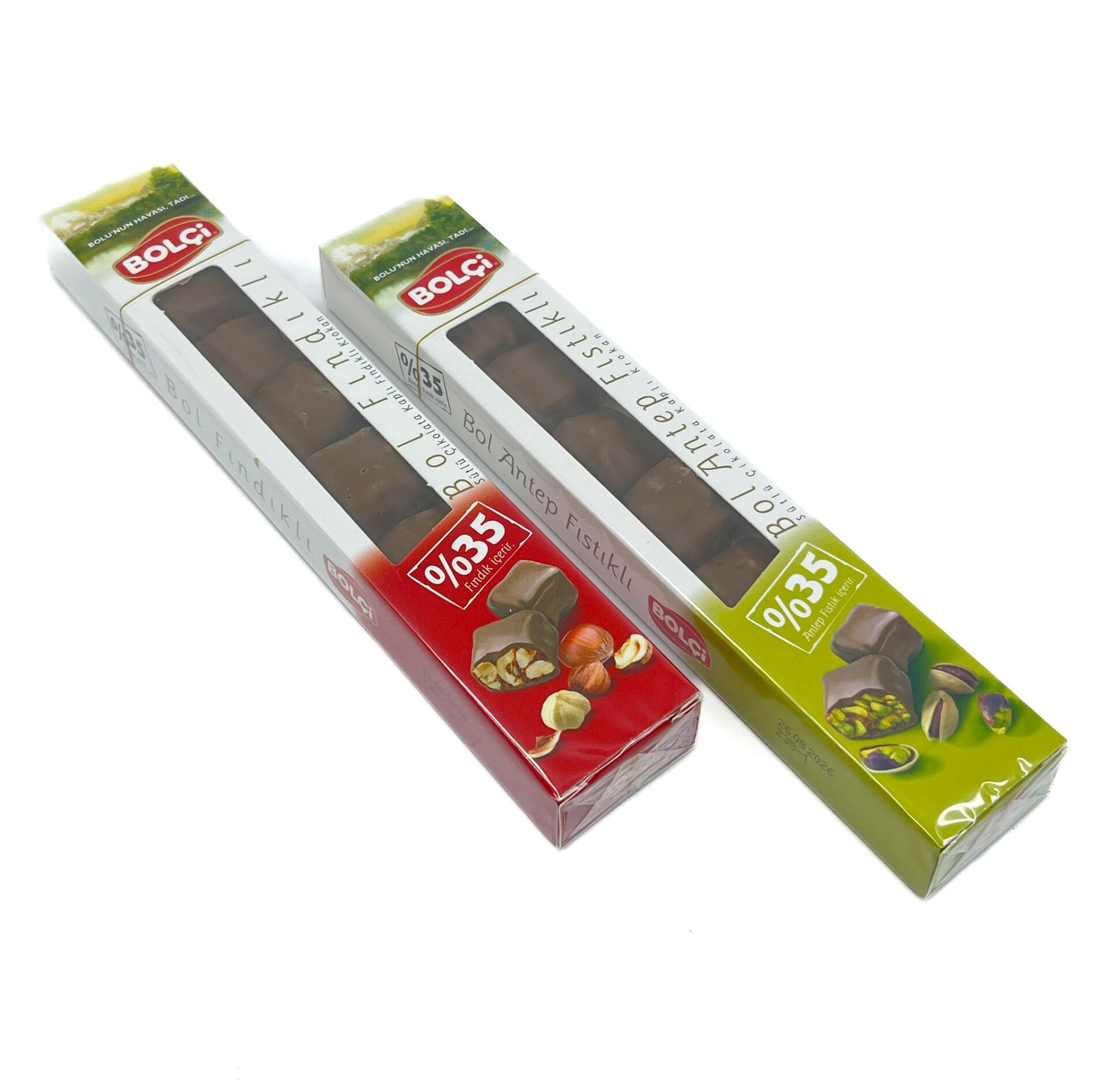 Bolçi Bol Antep Fıstıklı + Bol Fındıklı Sütlü Çikolata Kaplı Krokan 65 g