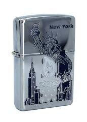 Zippo New York Lady Liberty Dizayn Çakmak