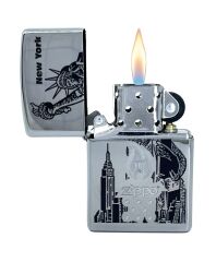 Zippo New York Lady Liberty Dizayn Çakmak
