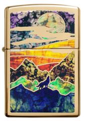 Zippo Howling Wolf - Uluyan Kurt Dizayn Çakmak