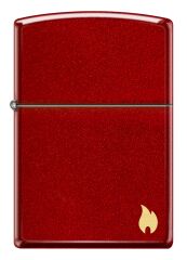 Zippo Flame Dizayn Metalik Kırmızı Çakmak