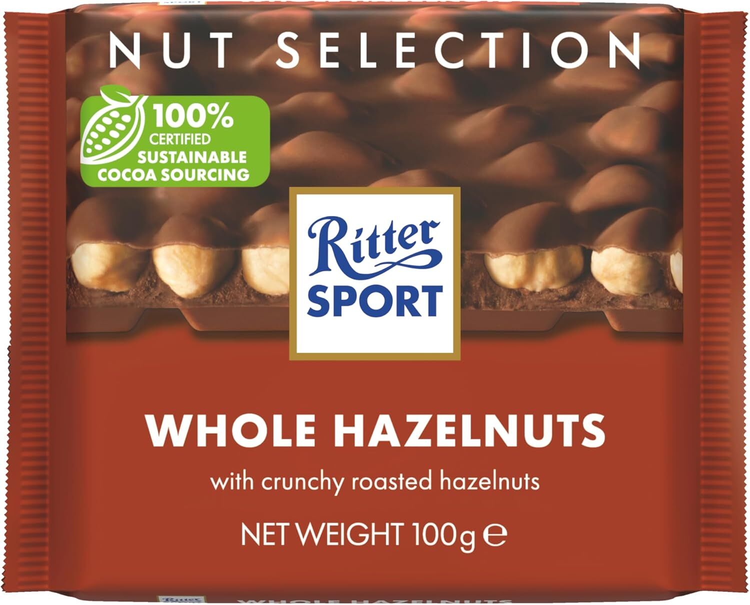 Ritter Sport Whole Hazelnuts Bütün Fındıklı Sütlü Çikolata 100 g