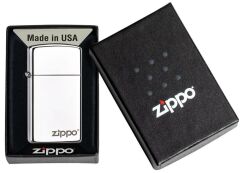 Zippo Slim Parlak Krom Zippo Logo Çakmak