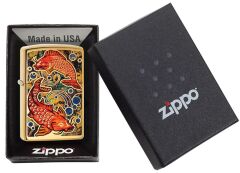 Zippo Koi Fish - Aynalı Sazan Dizayn Çakmak